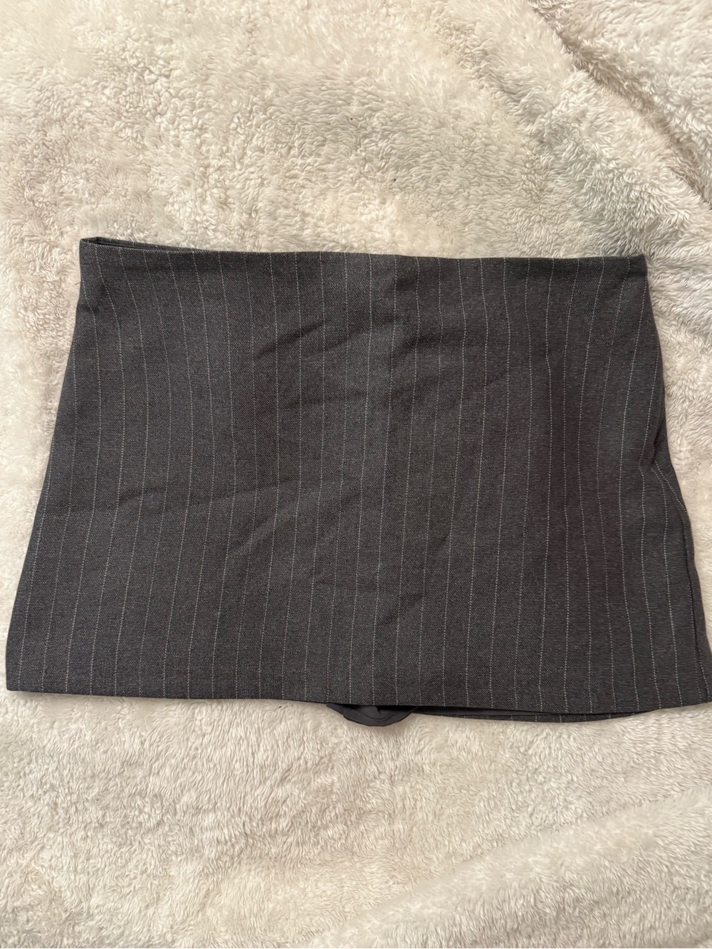 Abercrombie & Fitch Charcoal Pinstripe Mini Skirt